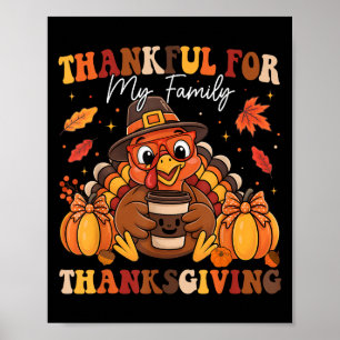 Affiche Remerciements Pour Ma Famille Thanksgiving 2025 Tu