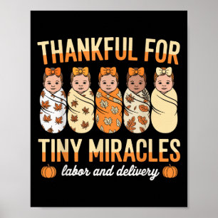 Affiche Remerciements Pour Minuscules Miracles Infirmière