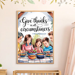 Affiche Remerciez Christian Nursery Wall Art print