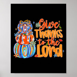 Affiche Remerciez Le Seigneur Citrouille D'automne De Than