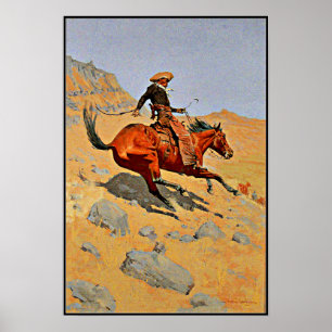 Affiche Remington - The Cowboy, famous painting