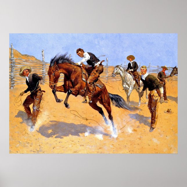 Affiche Remington - Tourne-Le Loose, Bill - Cowboy Art (Devant)