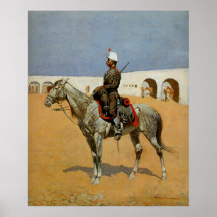 Affiche Remington's Cavalryman of the Line, Mexique (1889)