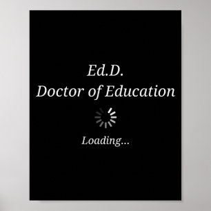 Affiche Remise de doctorat en chargement avec une charge d