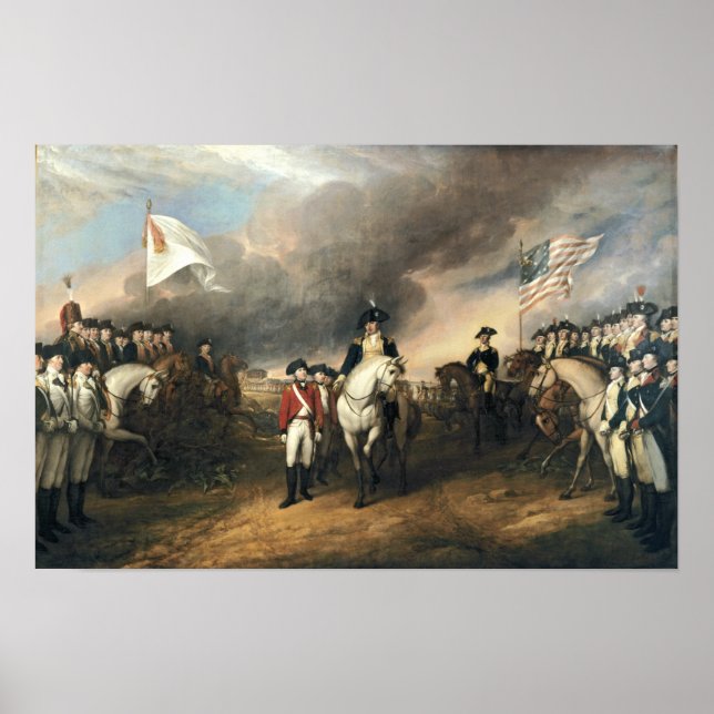 Affiche Remise de Lord Cornwallis à Yorktown Trumbull (Devant)