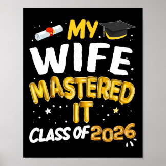 Affiche Remise des diplômes de master Ma femme l'a maîtris