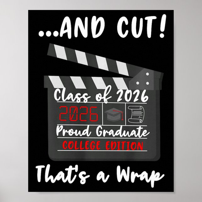 Affiche Remise des diplômes universitaire de 2026 Cérémoni (Devant)