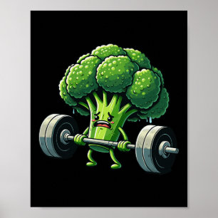 Affiche Remise en état Broccoli Gym Fitness Motivation Bod