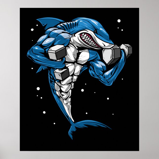 Affiche Remise en forme des requins (Devant)