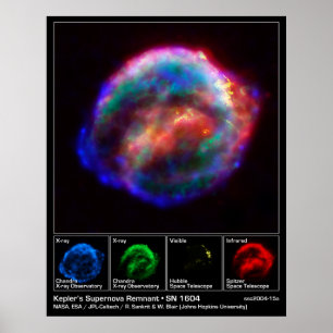 Affiche Remnant Supernova de Kepler - SN 1604