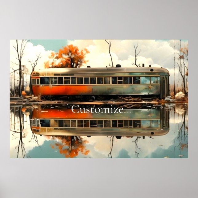 Affiche Remorque Caravan vintage RV Thunder_Cove (Devant)