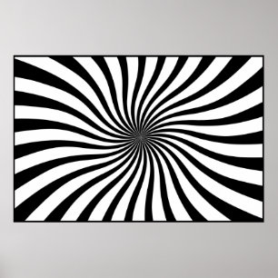 Affiche Remous noir et blanc