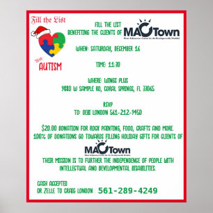 Affiche Remplir la liste, 2023