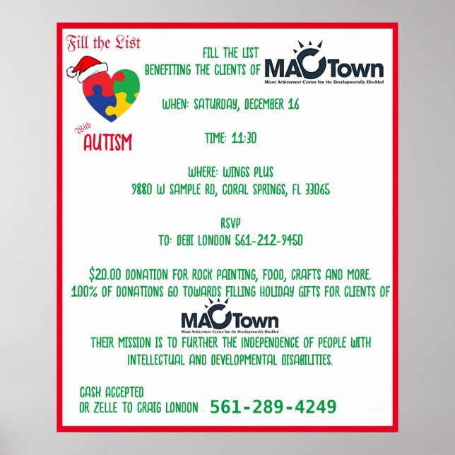 Affiche Remplir la liste, 2023 (Devant)