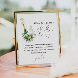 Affiche REMY Quelle Est La Taille De Son Ventre Baby showe