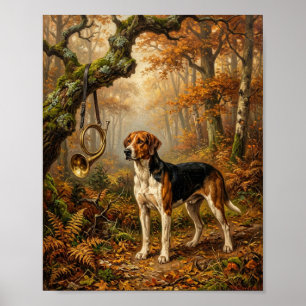 Affiche Renard anglais hargneux Naturaliste II