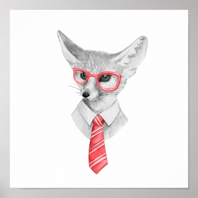Affiche Renard cool (Devant)