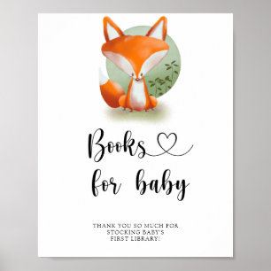 Affiche Renard des bois - livres pour bébé