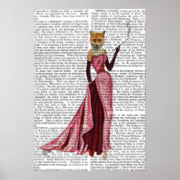 Renard glamour en rose