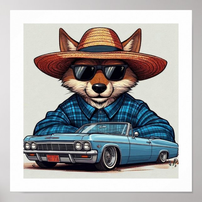 Affiche Renard Lowrider (Devant)