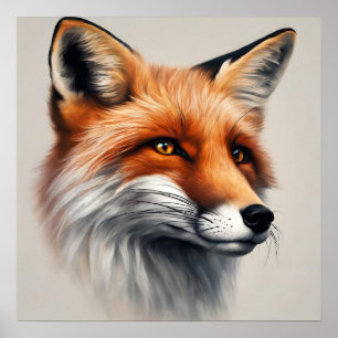 Affiche Renard majestueux
