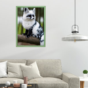 Affiche Renard Marbré Canadien