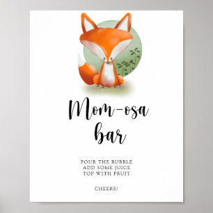 Affiche Renardeau \ Bar Mom-osa