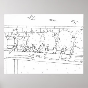 Affiche Rencontre avec les oiseaux du Bruant sur le rail C