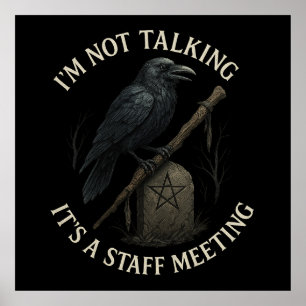 Affiche Rencontre du personnel de Raven sans parler d'affi