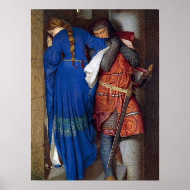 Affiche Rencontre sur les escaliers à tourelle par Burton (Devant)