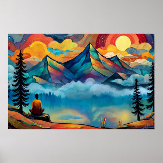 Affiche Rencontrer Dieu sur la montagne