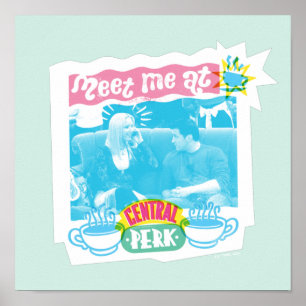 Affiche Rencontrez-moi à Central Perk Neon Graphic