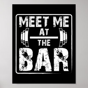 Affiche Rencontrez-Moi Au Bar Amusant Jok D'Exercice D'Alt