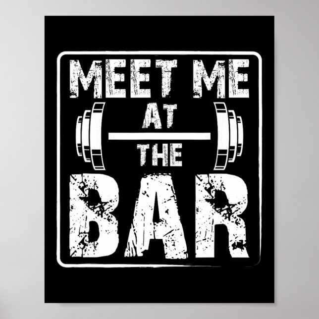 Affiche Rencontrez-Moi Au Bar Amusant Jok D'Exercice D'Alt (Devant)