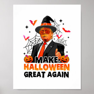 Affiche Rendez Halloween Great Again Drôle Trump Fantôme T