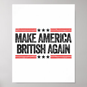 Affiche Rendez l'Amérique britannique à nouveau drôle de n