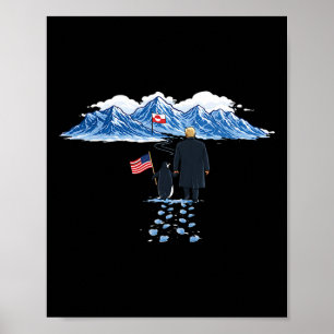 Affiche Rendez le Groenland à nouveau grand Manchot Trump,