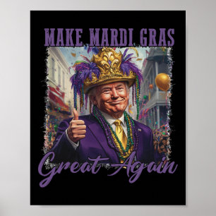Affiche Rendez son lustre au Mardi Gras Costume de défilé