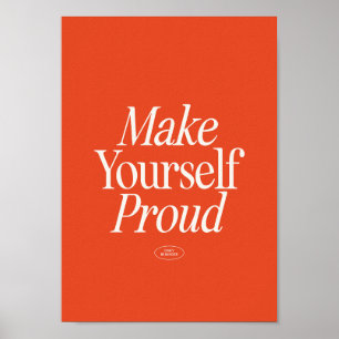 Affiche Rendez-Vous Fier De Vous-Même – Typographie Motiva
