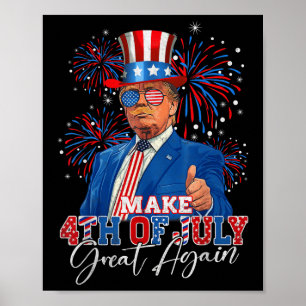 Affiche Rendre 4 juillet grand encore Feu patriotique