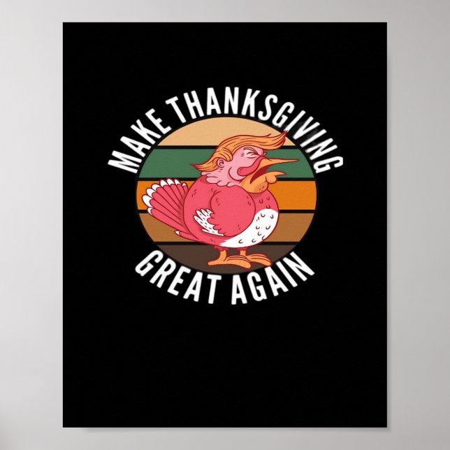Affiche Rendre à Thanksgiving sa grandeur Trumpkin - Hallo (Devant)