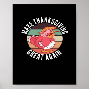 Affiche Rendre à Thanksgiving sa grandeur Trumpkin - Polit