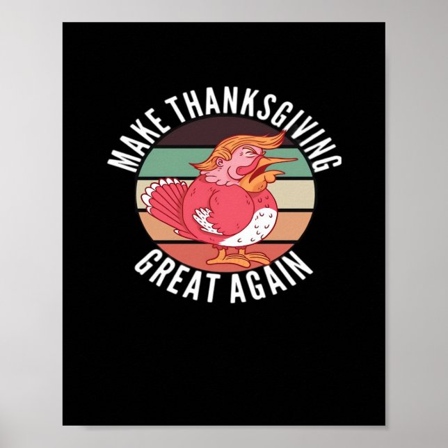 Affiche Rendre à Thanksgiving sa grandeur Trumpkin - Polit (Devant)
