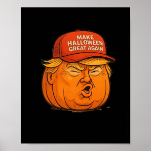 Affiche Rendre la grandeur d'Halloween - Drôle Trumpkin Sl