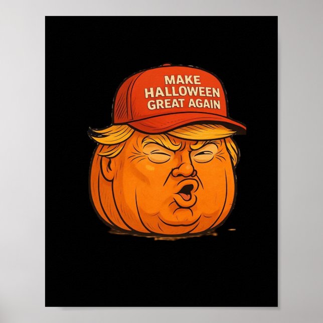 Affiche Rendre la grandeur d'Halloween - Drôle Trumpkin Sl (Devant)