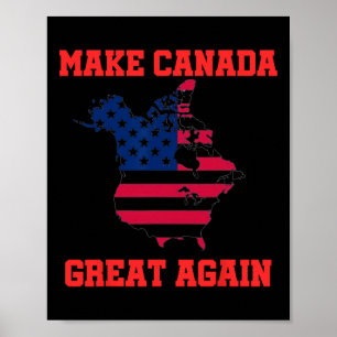 Affiche Rendre la grandeur du Canada à nouveau drôle Trump
