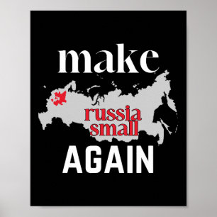 Affiche Rendre la Russie petite encore une fois Couleur du