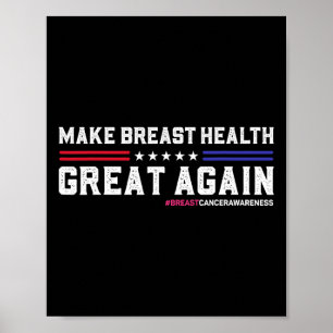 Affiche Rendre la santé du sein grande à nouveau amusant c
