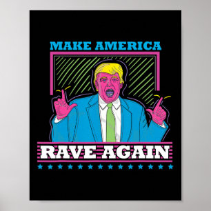 Affiche Rendre l'Amérique à nouveau drôle Trump Edm Shirt