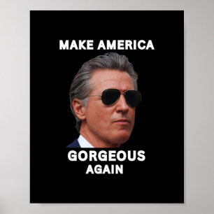 Affiche Rendre l'Amérique à nouveau magnifique, se moquant